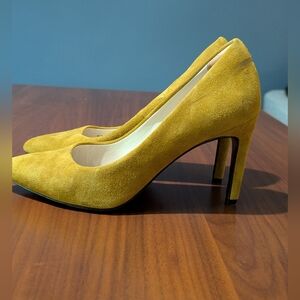 Cole Haan high heels, mustard suede, size 61/2